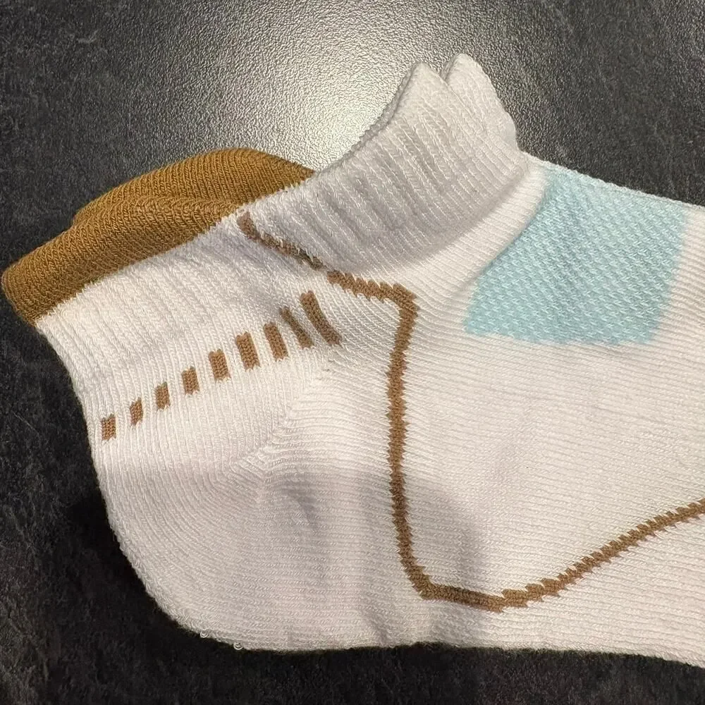 Bulliant Low Socks with Ankle Cushion - 6 Pairs White